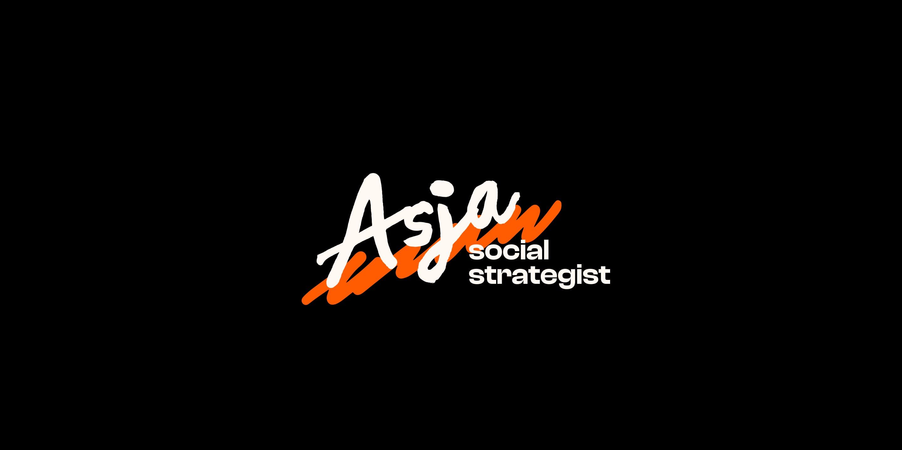 Closing image: the Asja social strategist mark