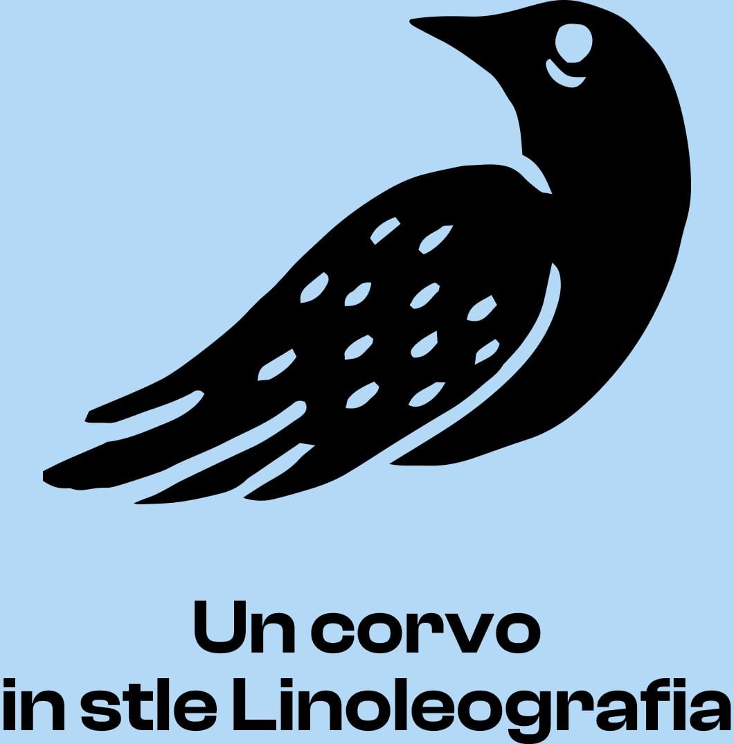 The raven, pictogram of the Cunti dalla terra brand