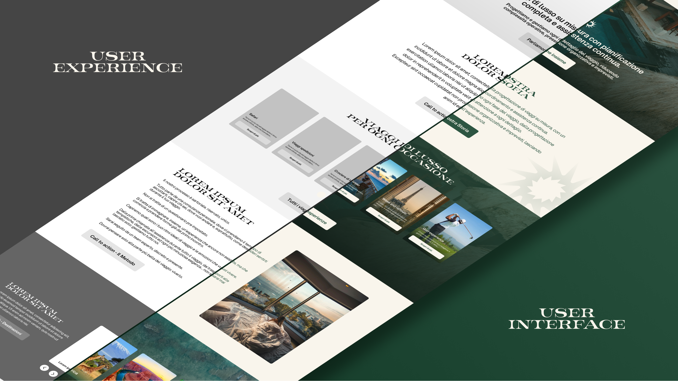 The Luvipo home page: tailor-made luxury travel