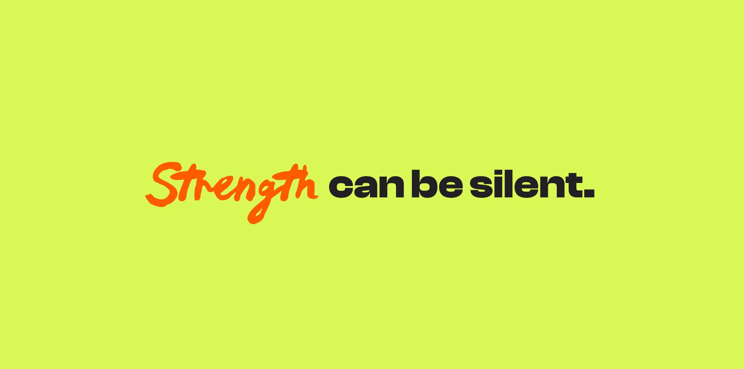 “Sorry, can be silent”: a typographic application of the brand